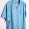 Camisa Tommy Bahama Vintage de Lino Azul "2XL"