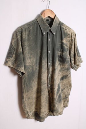 camisa verano estampada vintage-29 Camisa Che Guevara Vintage Verde Acid Wash "M"