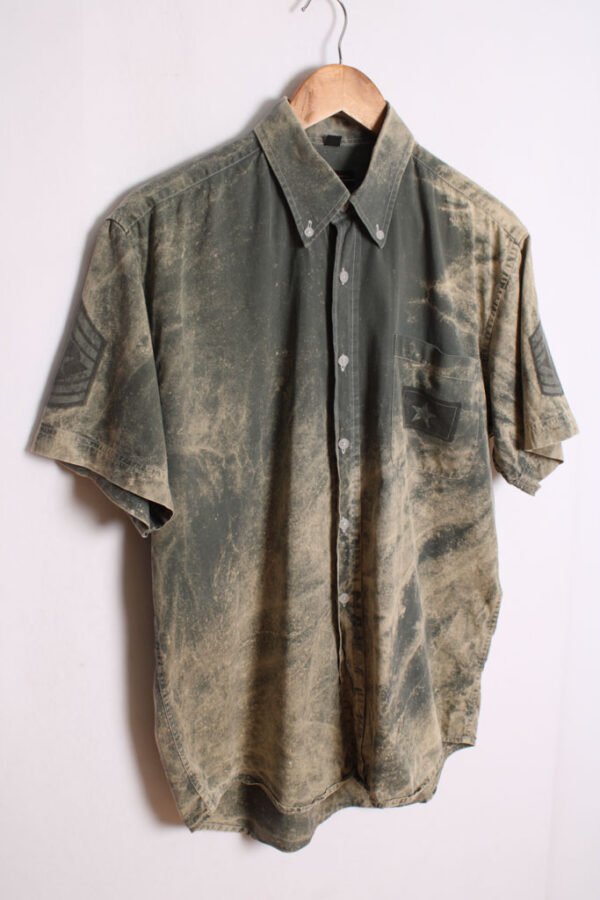 Camisa Che Guevara Vintage Verde Acid Wash "M"