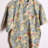 Camisa Polo Vintage Estampado Hawaiano "L"