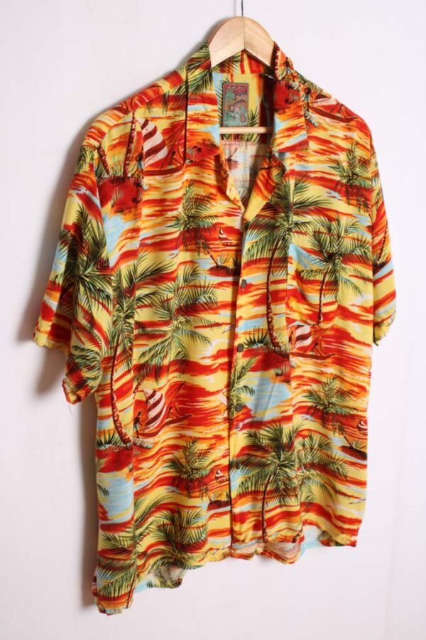 Camisa Hawaiana Vintage Atardecer "XL"