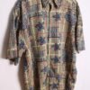 Camisa Vintage Cuadros y Flores "XL"