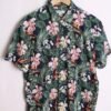 Camisa Estampado Hawaiano Vintage Azul "M"