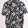 Camisa Estampado Hawaiano Vintage Azul "M"