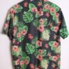 Camisa Print Hawaiano Vintage Azul con Flores "L"