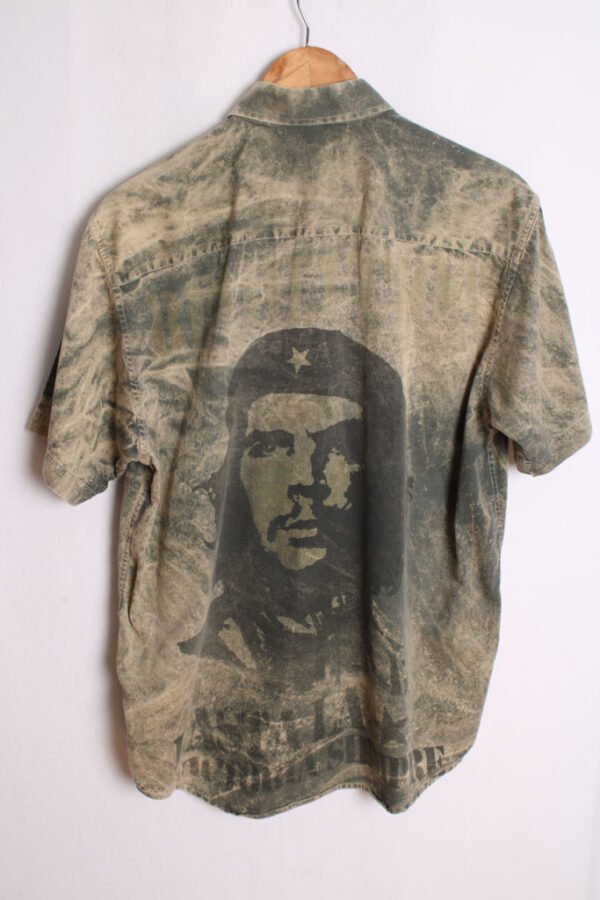 Camisa Che Guevara Vintage Verde Acid Wash "M"