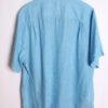 Camisa Tommy Bahama Vintage de Lino Azul "2XL"