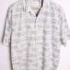 camisa vintage chico estampada-24 Camisa Hawaiana Vintage Hojas Bicolor "L"