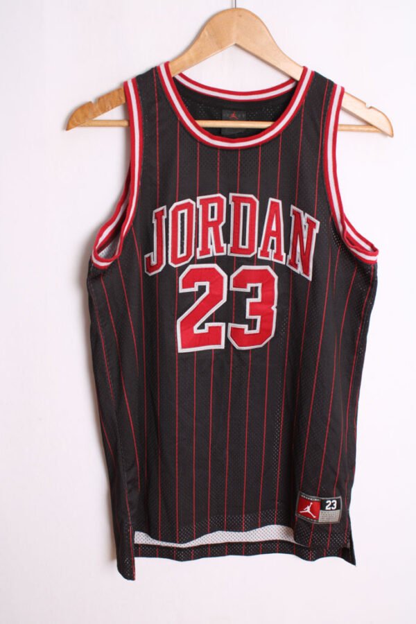 camiseta deporta USA vintage unisex-63 Camiseta Baloncesto Vintage Jordan Negra "XS"