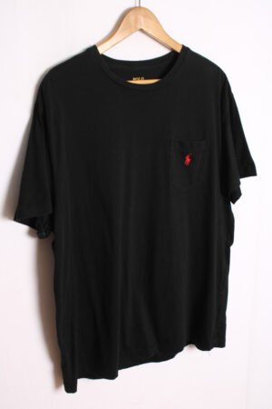 Camiseta Bolsillo Ralph Lauren Vintage Negra "L"