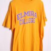camiseta deportiva vintage unisex-78 Camiseta Champion Amarilla Vintage Elmira Collage "L"