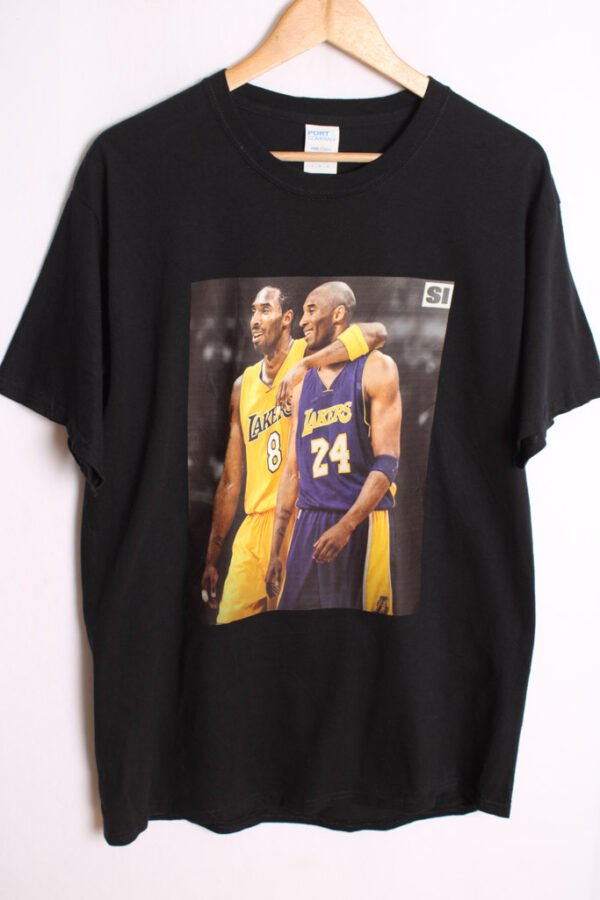camiseta unisex vintage-45 Camiseta Vintage Negra Lakers Kobe Bryant "L"