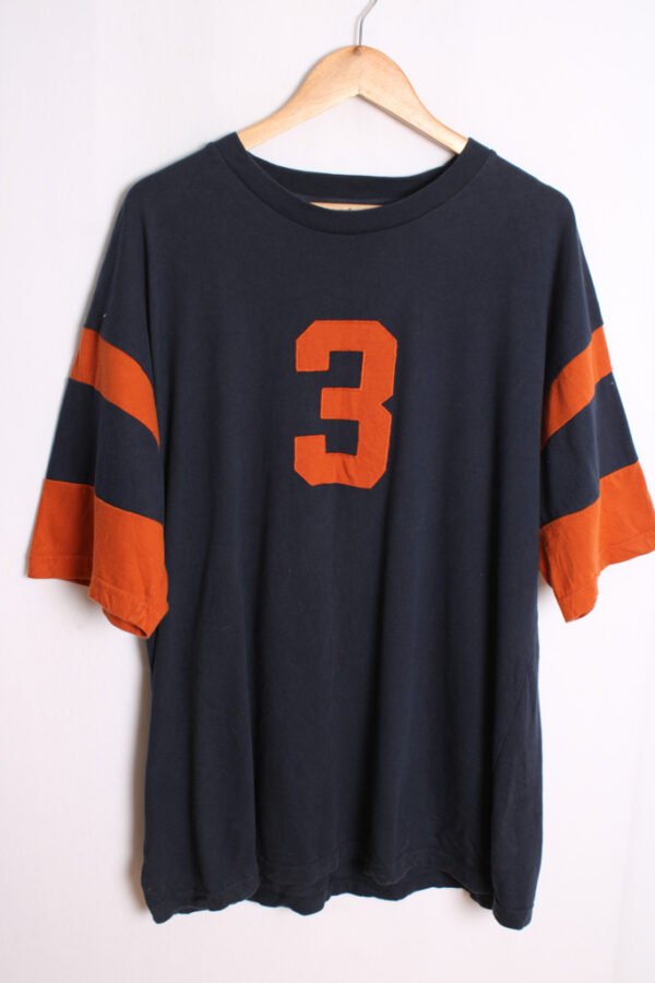 camiseta unisex vintage-51 Camiseta Deportiva Marino y Teja Vintage "XL"