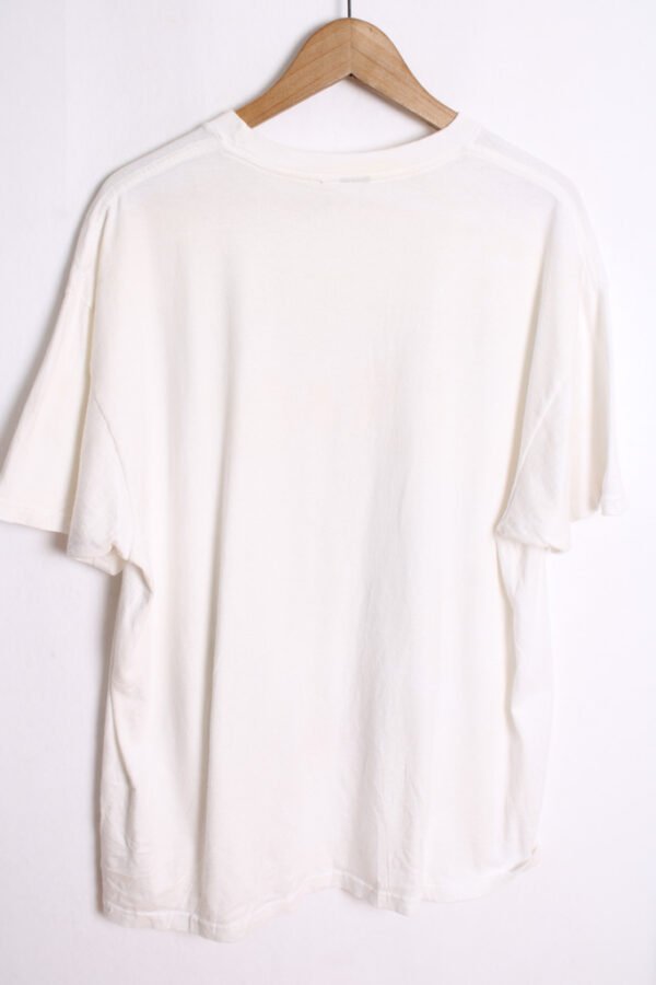 Camiseta Blanca Vintage Calavera Cowboy "L"