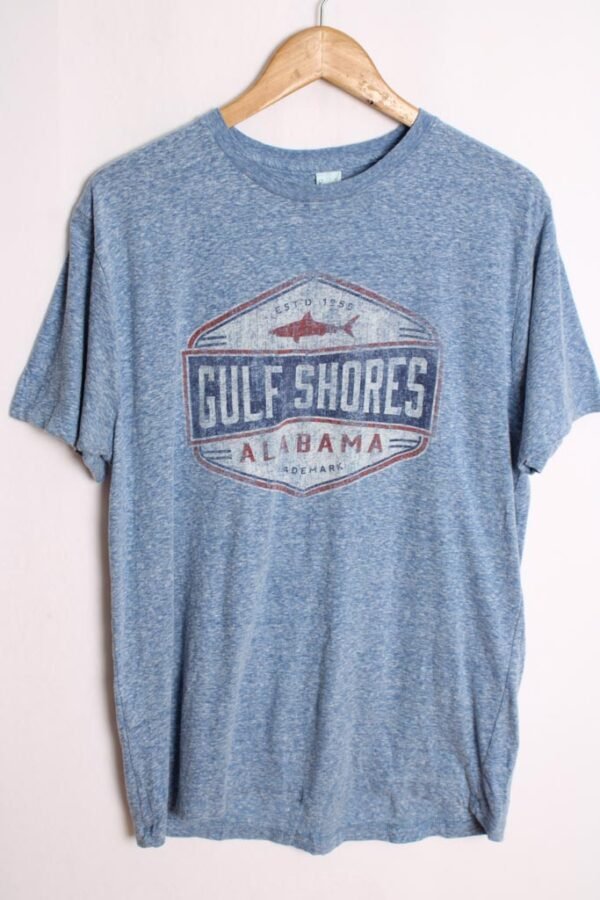 Camiseta Azul  Vintage Gulf Shores Alabama "L"