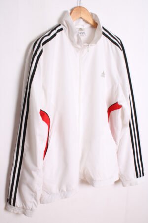 Crazy Jacket Vintage Adidas Blanca "XL"
