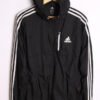 Crazy Jacket Vintage Adidas Negro Capucha "M" chica