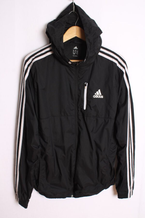 Crazy Jacket Vintage Adidas Negro Capucha "M" chica