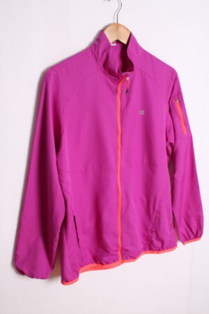 chaqueta deportiva vintage adidas nike-57 Cortavientos Vintage Champion Morada "M" chica
