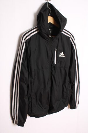 chaqueta deportiva vintage adidas nike-60 Crazy Jacket Vintage Adidas Negro Capucha "M" chica