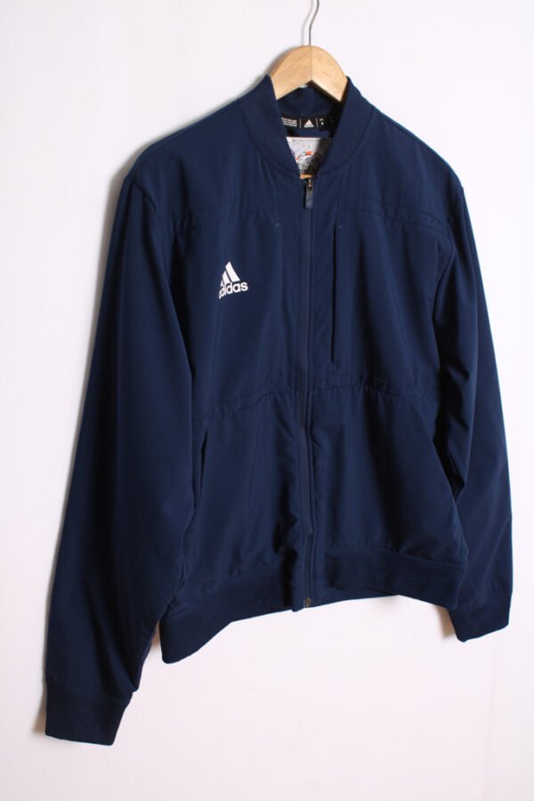 chaqueta depotiva marca vintage unisex-49 Crazy Jacket Adidas Vintage Azul Marino "M"