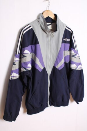 Crazy Jacket Adidas Vintage Azul Marino  Abstracta "L"