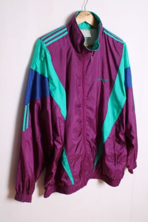 Crazy Jacket Adidas Vintage Tactel Morado "XL"