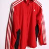chaqueta depotiva marca vintage unisex-65 Crazy Jacket Adidas Vintage Roja y Nega "M"