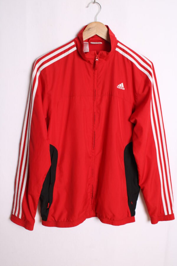 chaqueta depotiva marca vintage unisex-71 Crazy Jacket Adidas Vintage Roja y Nega "M"