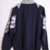 chaqueta depotiva marca vintage unisex-84 Crazy Jacket Adidas Vintage Azul Marino Abstracta "L"