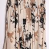 Falda con Vuelo Vintage Blanca y Estampada "L"