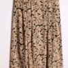 Falda Print Cartas Vintage Azul y Beige "L"