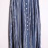 falda midi estampada vintage Falda Azul con Rayas Vintage A-Line "M"