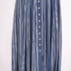 falda midi estampada vintage-3 Falda Azul con Rayas Vintage A-Line "M"