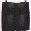 Falda Denim Elástico Vintage Negro Desgastado "XL"