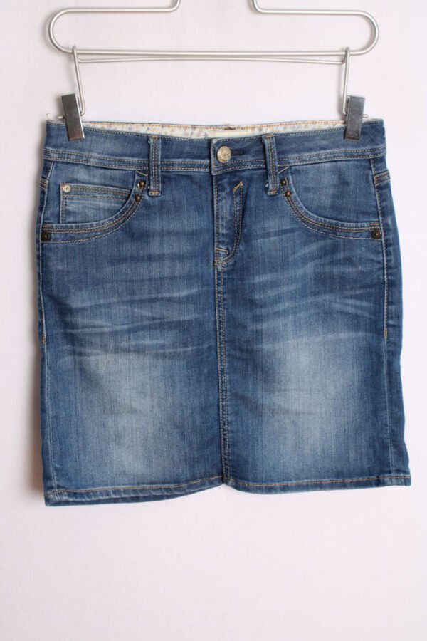Falda Denim Recta Vintage Azul "S"