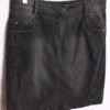 Falda Denim Elástico Vintage Negro Desgastado "XL"