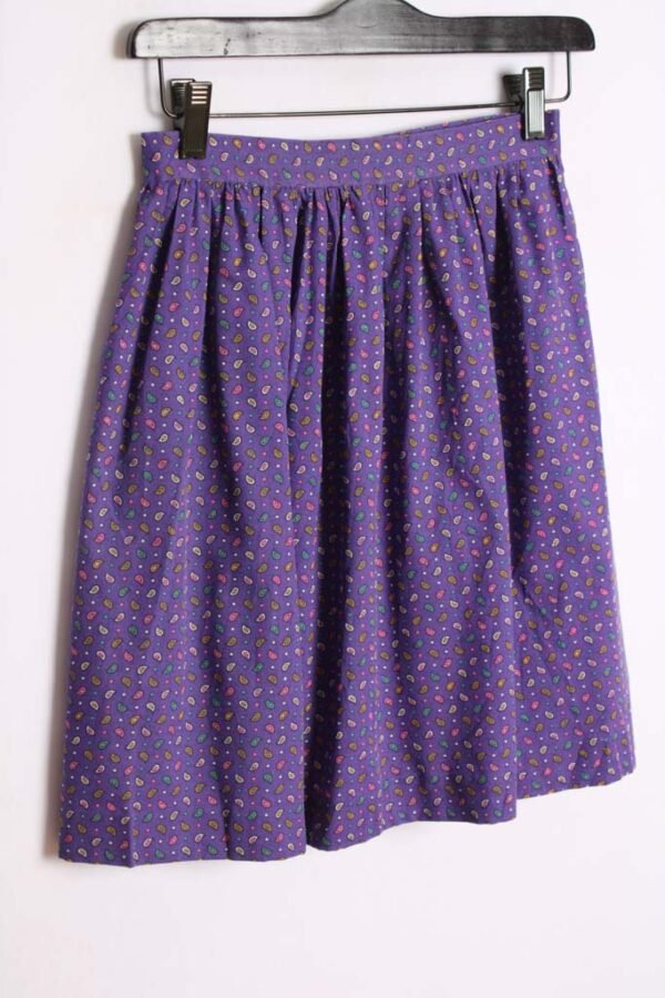 Falda Mini Vintage Morada Paisley "XXS"