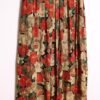 Falda Midi Vintage Estampado Otoño "XL"