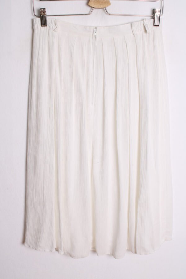 Falda Midi Blanca Botones Vintage "S/M"