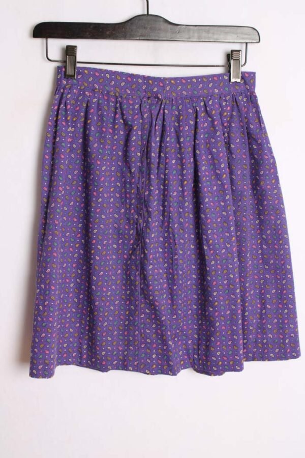 Falda Mini Vintage Morada Paisley "XXS"