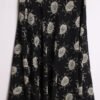 Falda Vintge Negra  Print Flores "L"