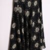 Falda Vintge Negra  Print Flores "L"