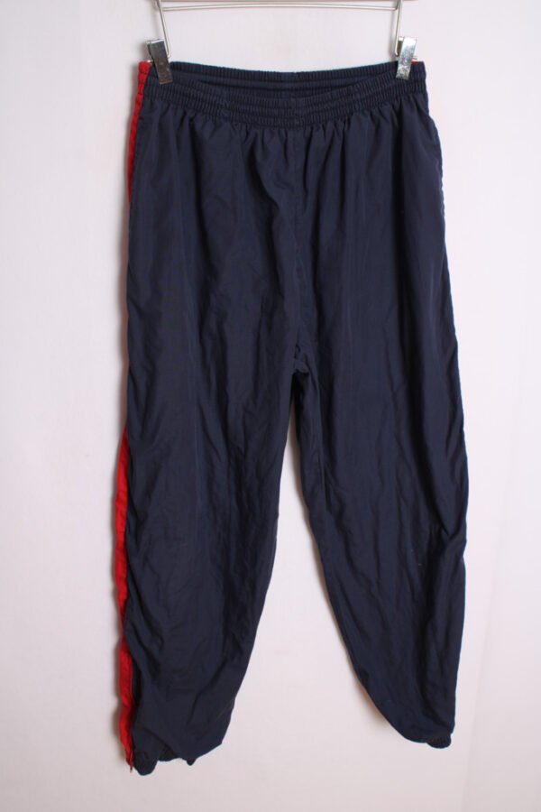 Pantalón Vintage Chándal Marino Rayas Rojas "L"