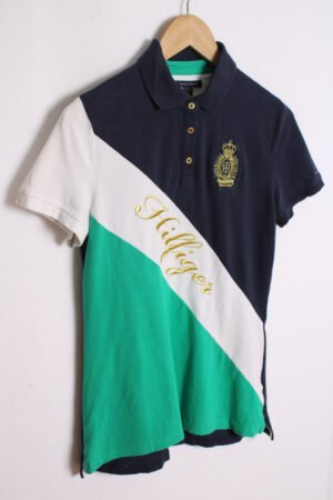polo ralph lauren vintage tommy hilfiger-14 Polo Tommy Hilfiger Vintage Azul y Verde "M"