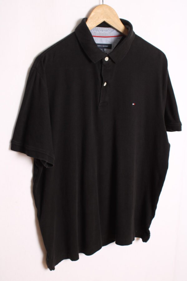 Polo Negro Vintage Tommy Hilfiger "L"