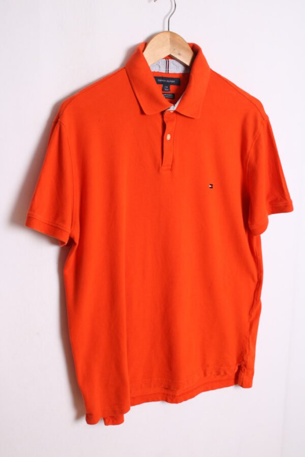 polo ralph lauren vintage tommy hilfiger-51 Polo Tommy Hilfiger Naranja Vintage "L"