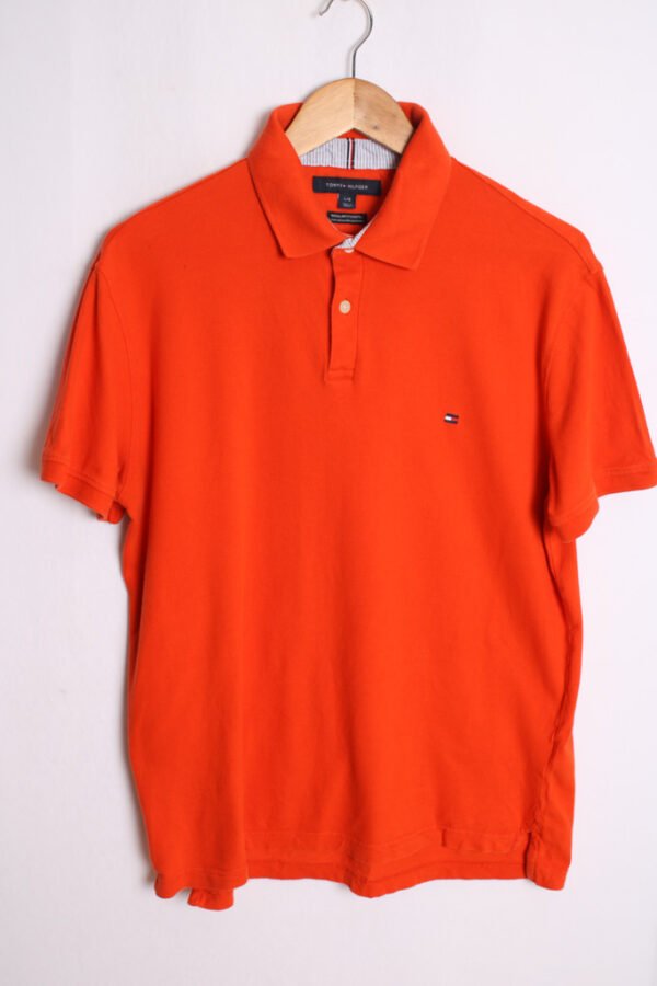 polo ralph lauren vintage tommy hilfiger-65 Polo Tommy Hilfiger Naranja Vintage "L"