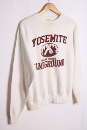 sudadera estampada usa vintage_-78 Sudadera Yosemite Vintage Blanca "M"