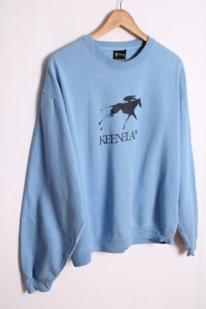 sudadera estampada usa vintage_-81 Sudadera Keeneland Vintage Azul "M"